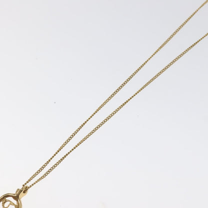 Christian Dior CD Pendant Necklace Gold-plated, GOLD, METAL, Necklace