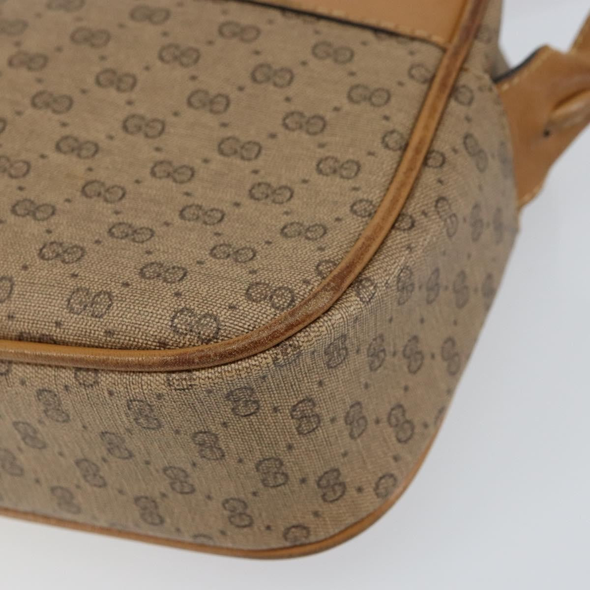 Gucci Micro GG supreme shoulder bag GG canvas, BEIGE, PVC, Shoulder bag