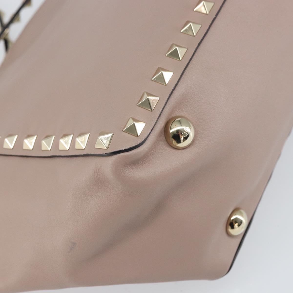 Valentino Garavani Rockstud Tote Soft Leather, PINK, LEATHER, Tote bag