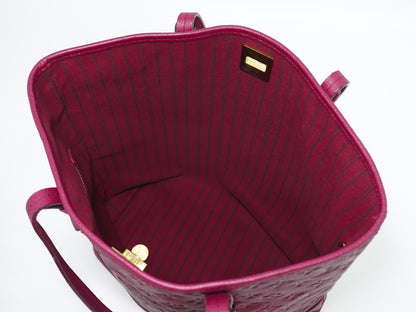 Louis Vuitton Citadine Handbag Monogram Empreinte Leather, BURGUNDY, LEATHER, Handbag
