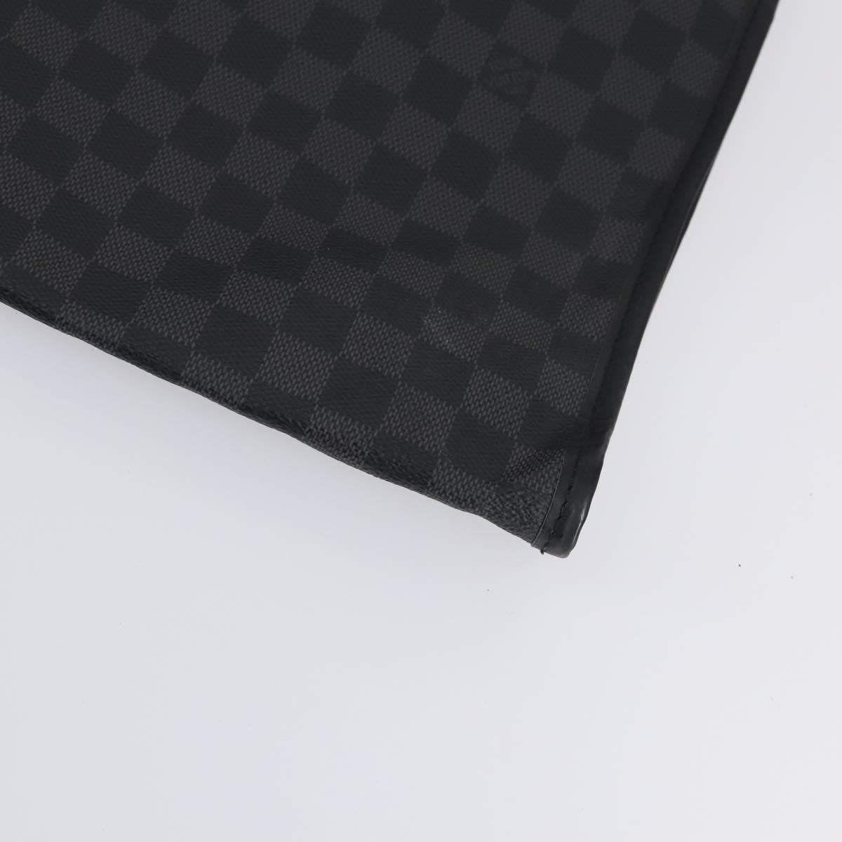 Louis Vuitton Garment Cover Damier Graphite, GRAY, CANVAS, Travel bag