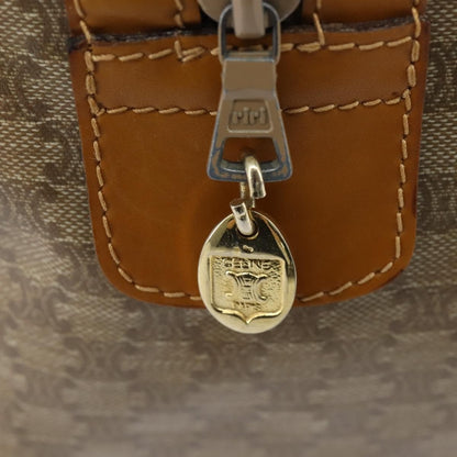 Celine Vintage Duffle Bag Macadam Coated Canvas, BEIGE, CANVAS, Handbag