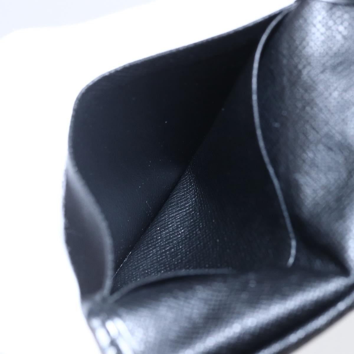 Louis Vuitton pocket organizer Leather, BLACK, LEATHER, Card Holders