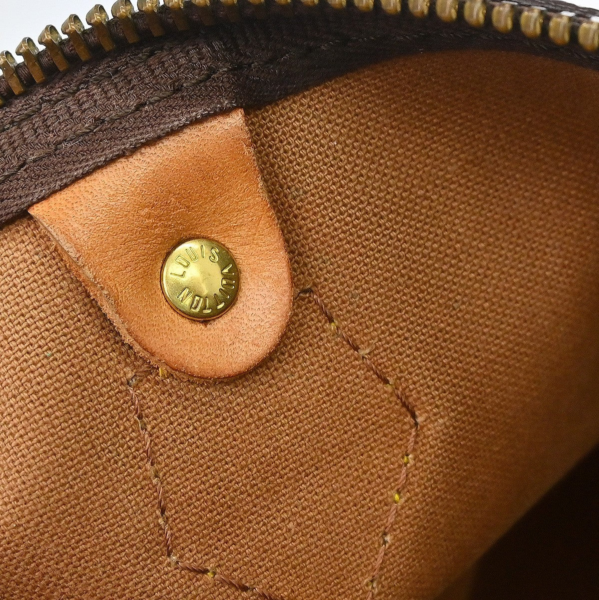 Louis Vuitton Speedy Handbag Monogram Canvas, Brown, Canvas, Handbag