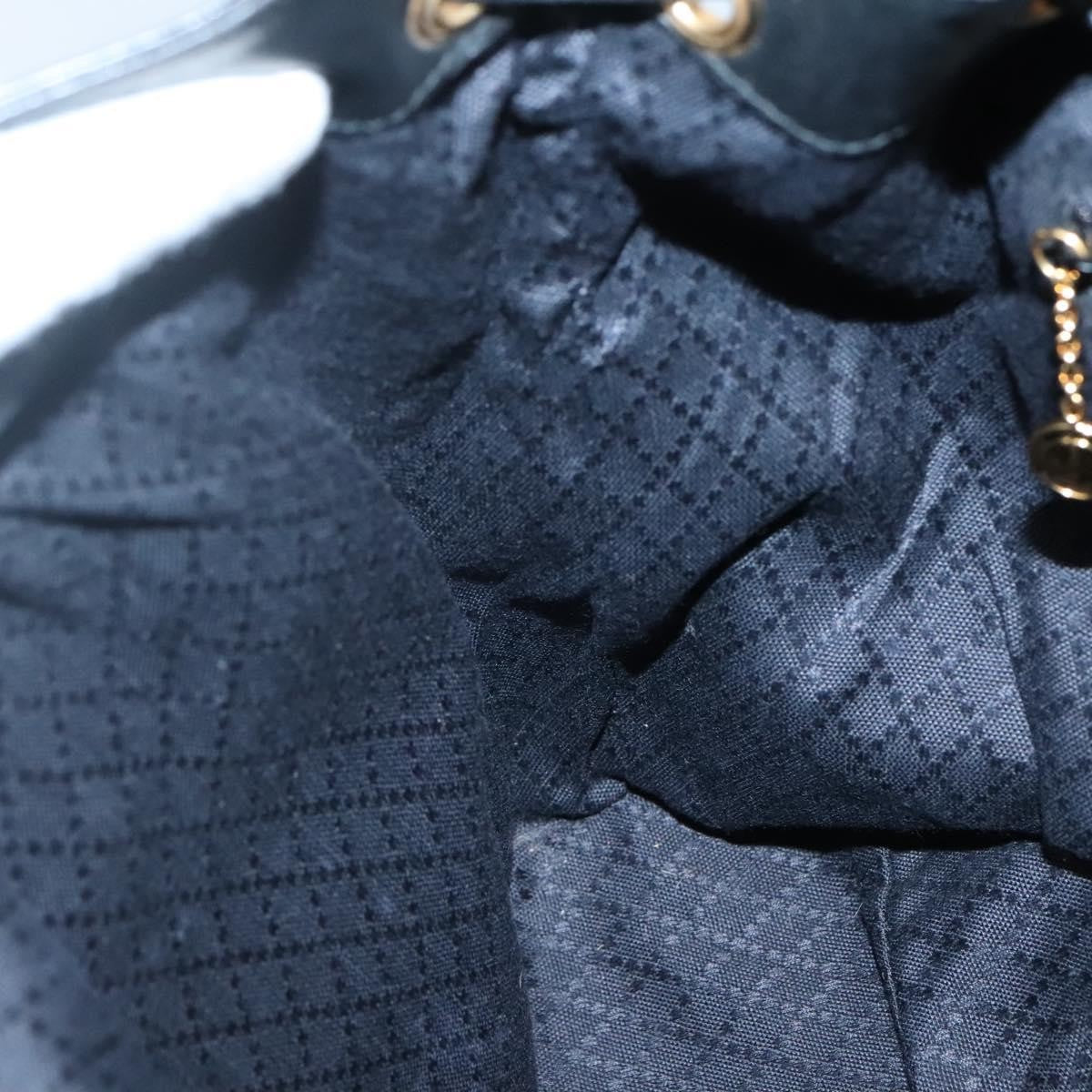 Gucci Vintage Bamboo Backpack Leather, BLACK, LEATHER, Backpack