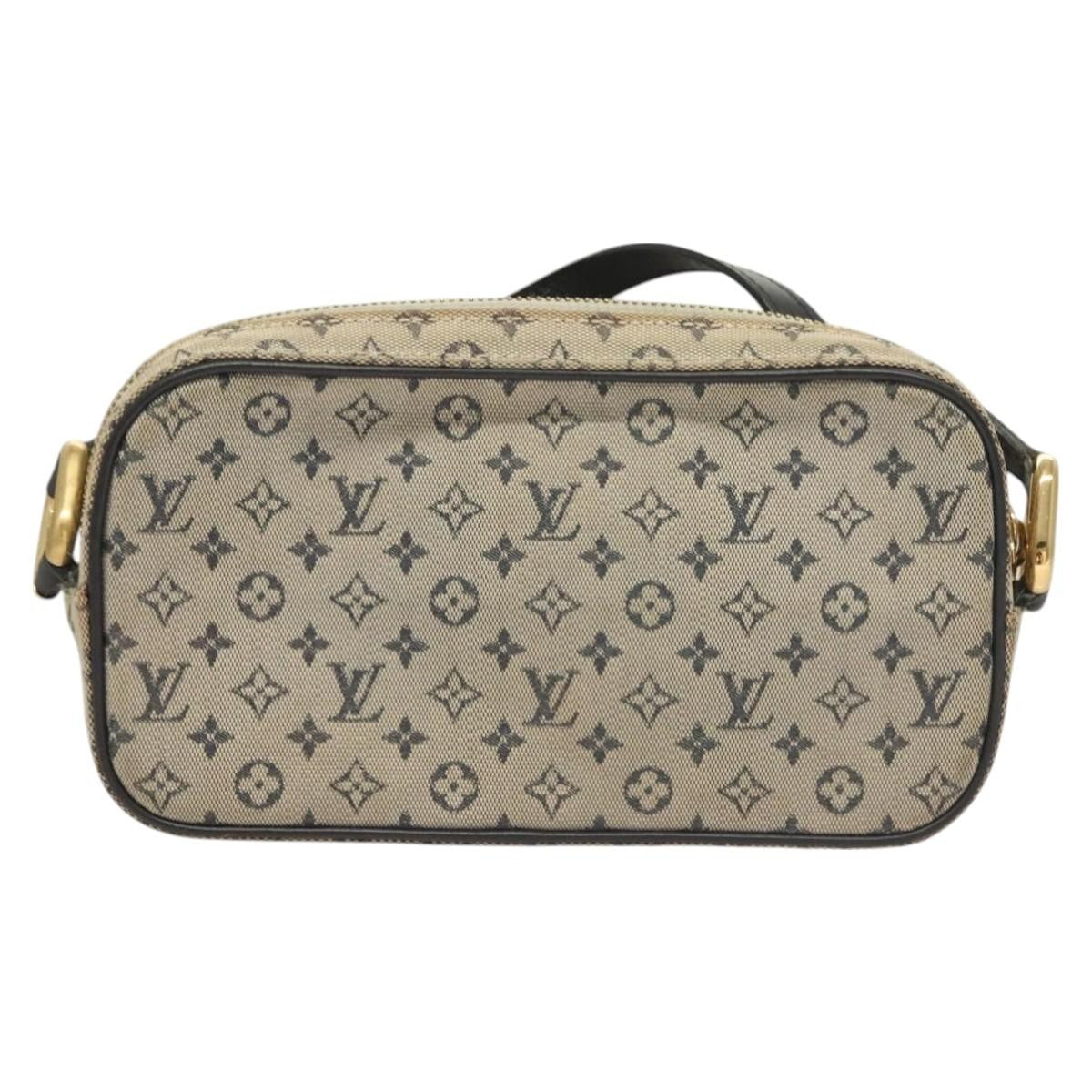 Louis Vuitton Juliette Crossbody Bag Mini Lin, BLUE, CANVAS, Crossbody bag