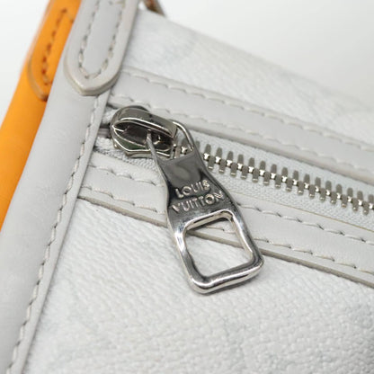 Louis Vuitton Double Flat Messenger Bag Limited Edition Logo Story Monogram Canvas and Denim, MULTICOLOUR, CANVAS, Shoulder bag