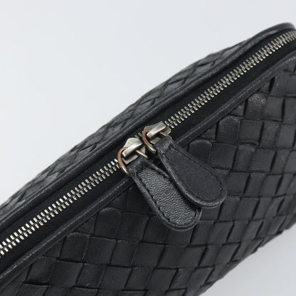 Bottega Veneta Intrecciato Clutch bag Leather, BLACK, LEATHER, Clutche & pouche