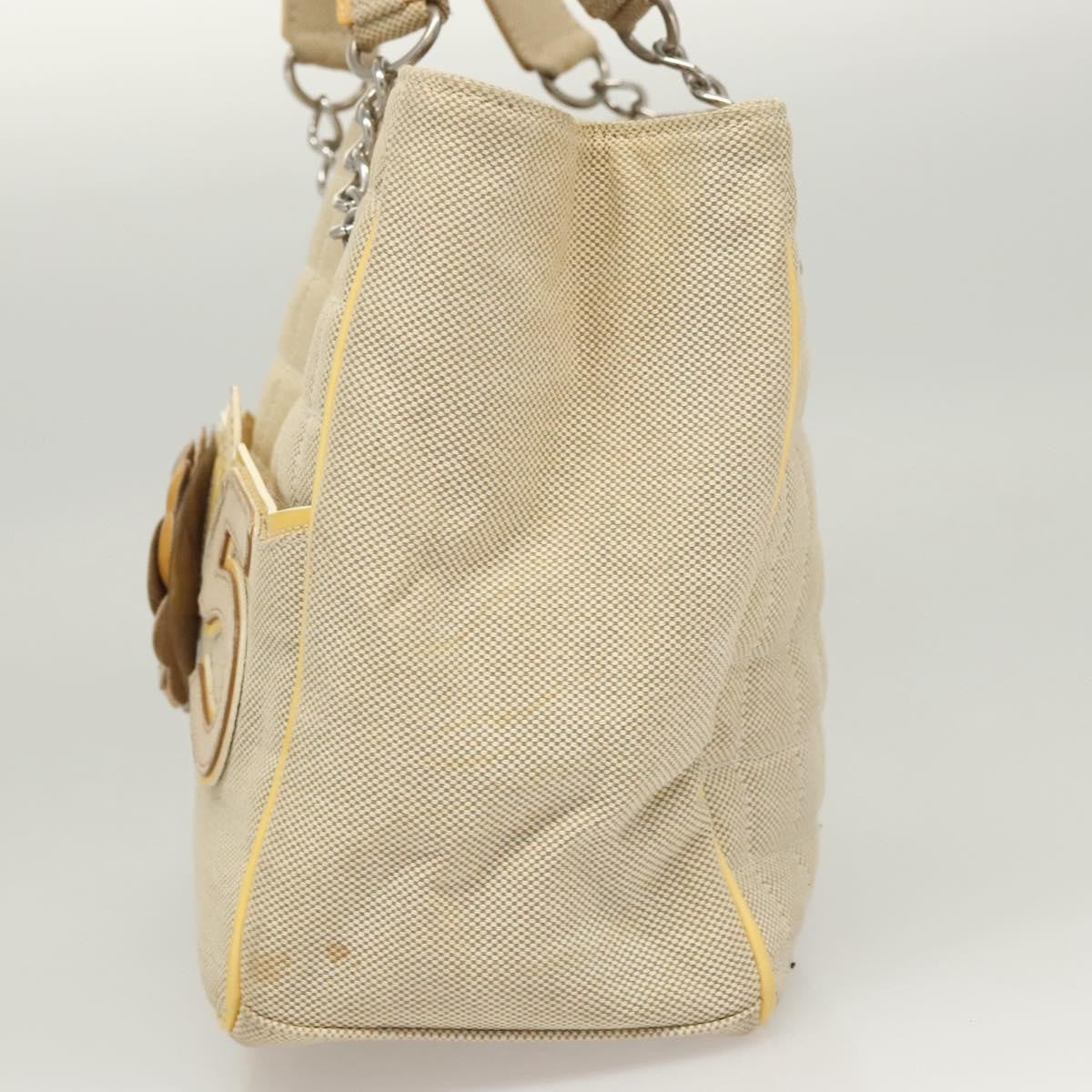 Chanel Camellia No.5 Tote Canvas, BEIGE, CANVAS, Tote bag