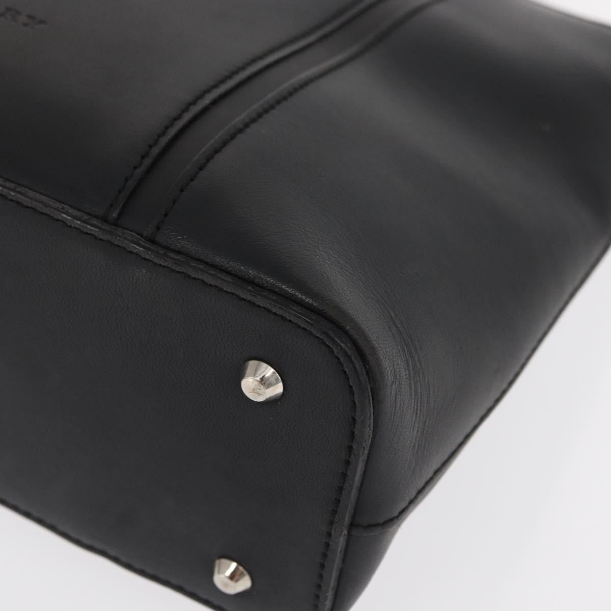 Burberry Vintage Handbag Leather, BLACK, LEATHER, Handbag
