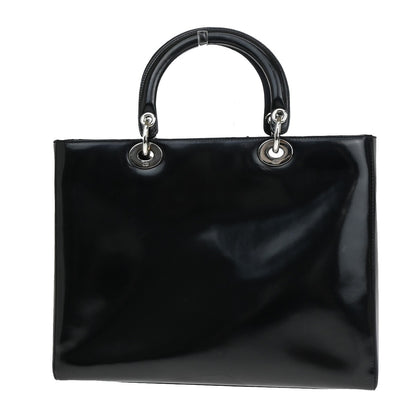 Christian Dior Vintage Lady Dior Patent Patent leather, BLACK, PATENT_LEATHER, Tote bag