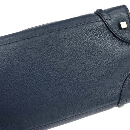 Celine Luggage Bag Grainy Leather, Navy, Leather, Handbag