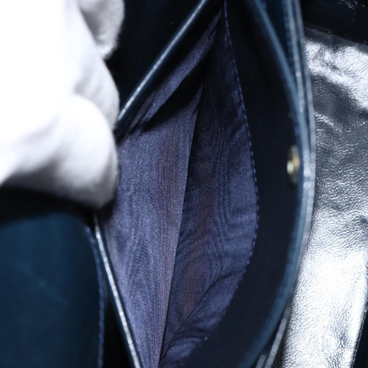 Gucci Vintage Convertible Box Crossbody Bag Leather, NAVY, LEATHER, Handbag