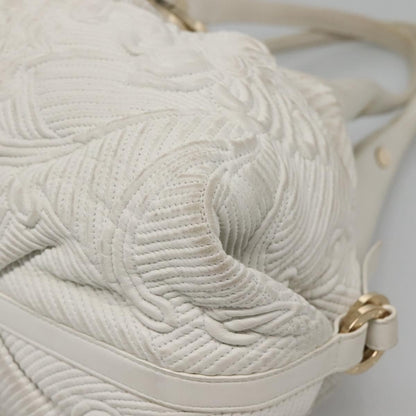 Bvlgari Chandra Hobo Leather, White, Leather, Handbag
