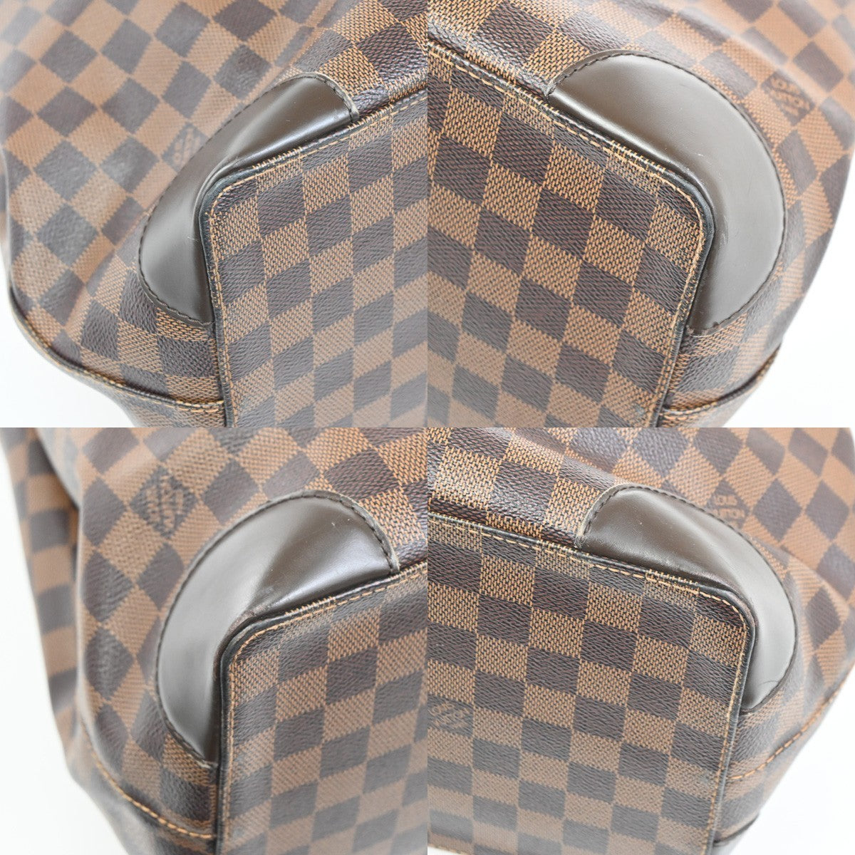 Louis Vuitton Hampstead Handbag Damier, BROWN, CANVAS, Shoulder bag