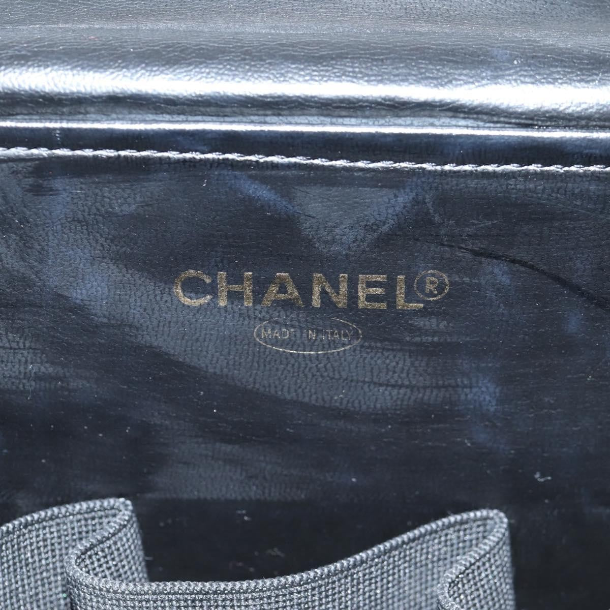 Chanel Vintage Timeless Vanity Case Caviar, BLACK, LEATHER, Toiletry Case