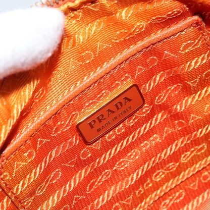 Prada Front Zip Hobo Tessuto, ORANGE, NYLON, Shoulder bag