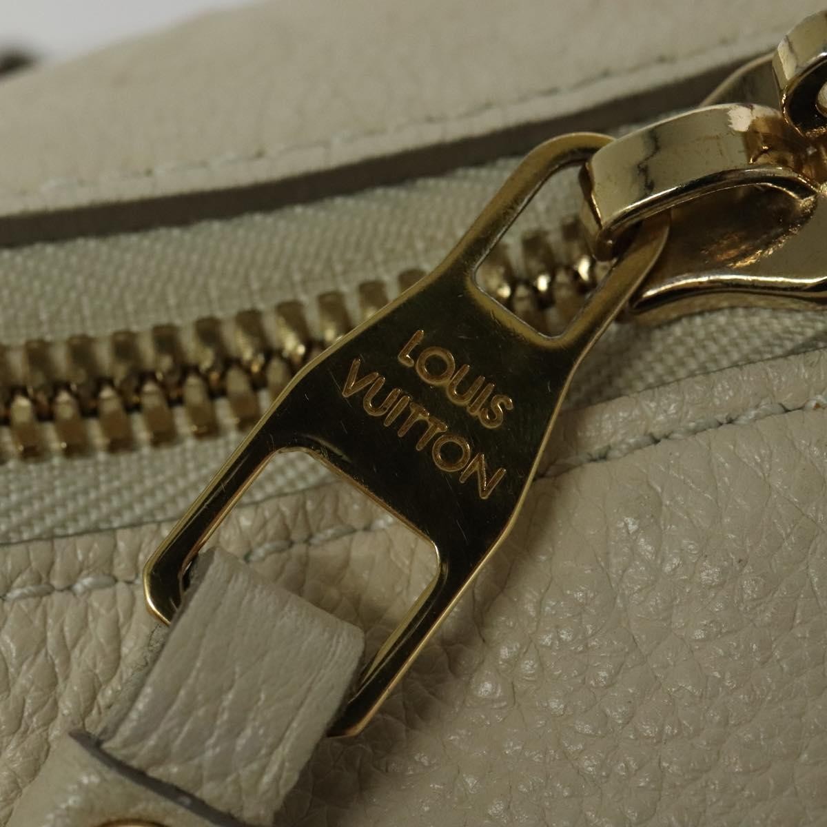 Louis Vuitton Lumineuse Handbag Monogram Empreinte Leather, WHITE, LEATHER, Handbag