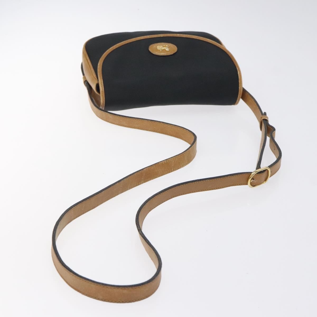 Celine Vintage Triomphe Shoulder Bag Canvas, BLACK, CANVAS, Shoulder bag