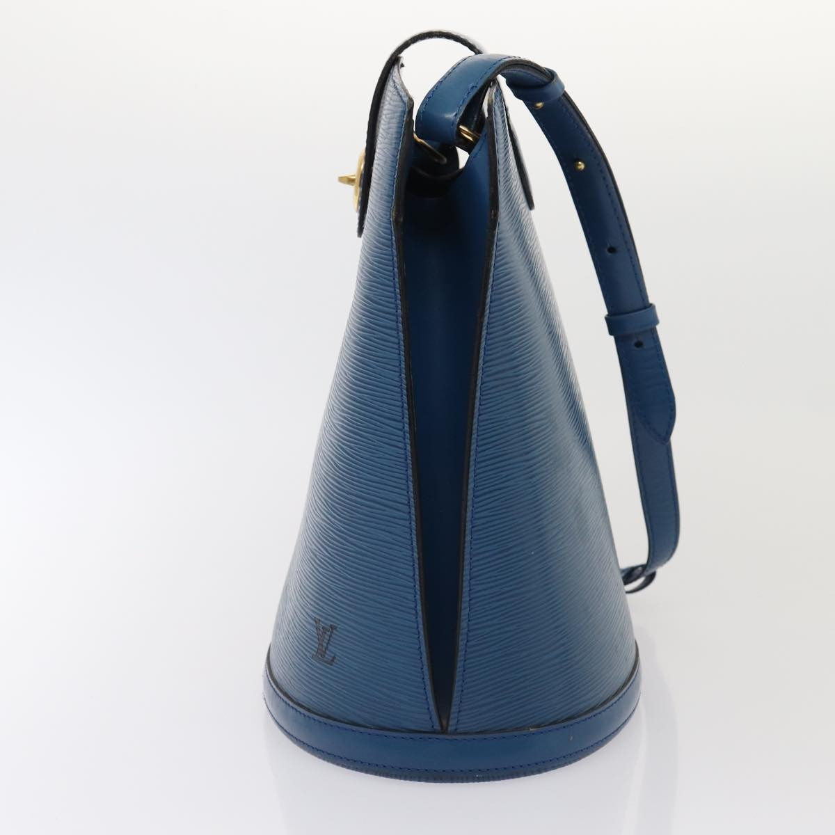 Louis Vuitton Cluny Shoulder Bag Epi Leather, BLUE, LEATHER, Shoulder bag