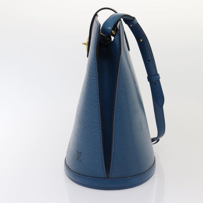 Louis Vuitton Cluny Shoulder Bag Epi Leather, BLUE, LEATHER, Shoulder bag