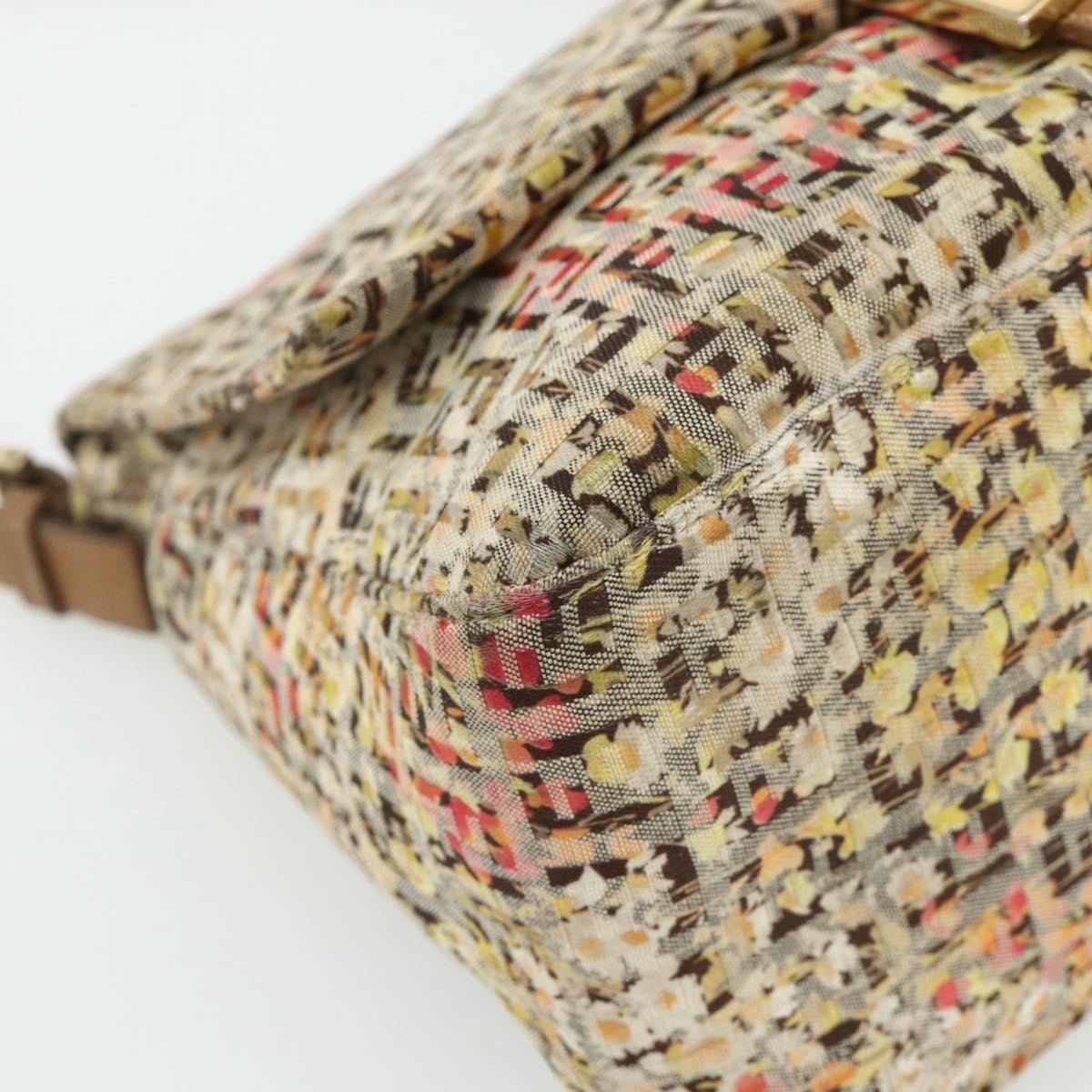 Fendi Mamma Baguette Zucca canvas, Beige, Canvas, Shoulder Bag