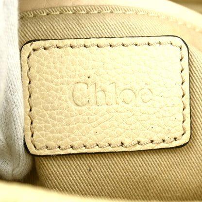 Chloe Paraty Top Handle Bag Leather, BEIGE, LEATHER, Handbag