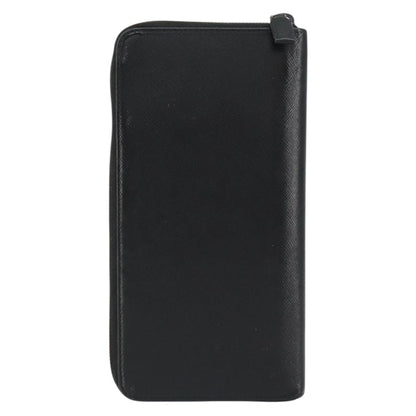 Prada Saffiano Wallet Leather, BLACK, LEATHER, Wallets
