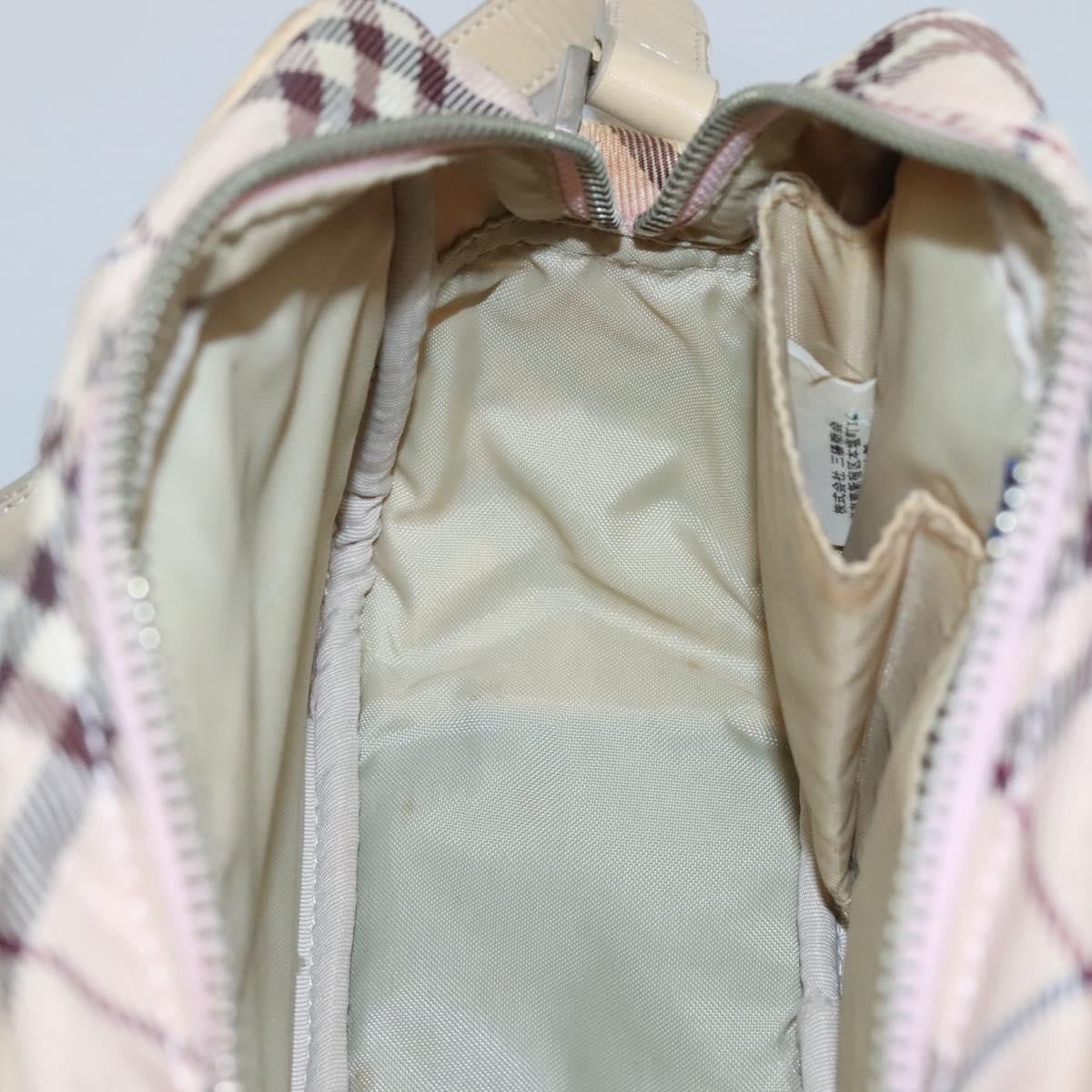 Burberry Nova Check Blue Label Nylon, PINK, NYLON, Shoulder bag