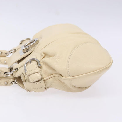 Salvatore Ferragamo Marisa Satchel Leather, ECRU, LEATHER, Handbag