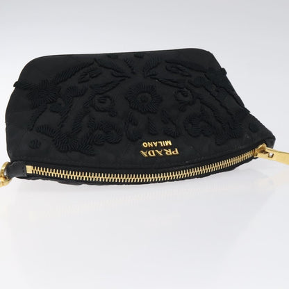 Prada Vintage Pouch Tessuto, Gold, Nylon, Clutch