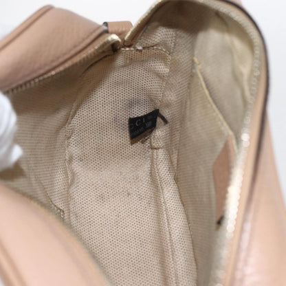 Gucci Soho Disco Crossbody Bag Leather, BEIGE, LEATHER, Shoulder bag
