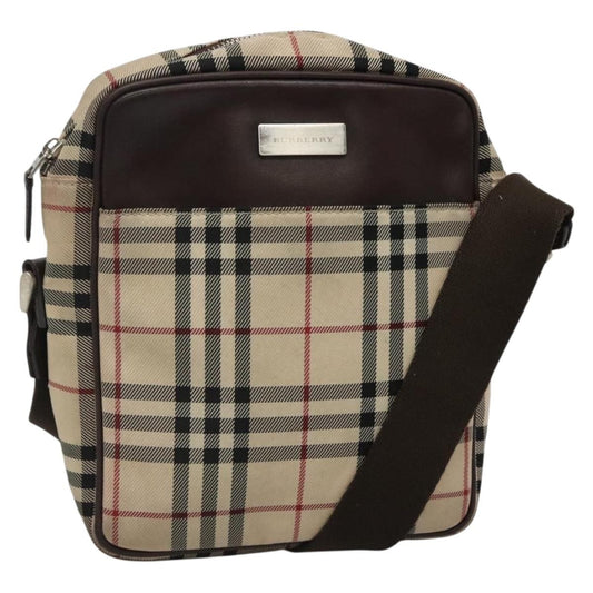 Burberry Zip Messenger Bag Nylon, BEIGE, NYLON, Shoulder bag