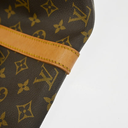 Louis Vuitton Keepall Bag Monogram Canvas, BROWN, CANVAS, Travel bag