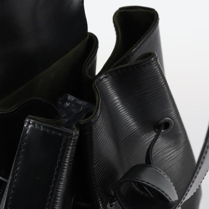 Louis Vuitton Sac a Dos Drawstring Backpack Epi Leather, BLACK, LEATHER, Backpack