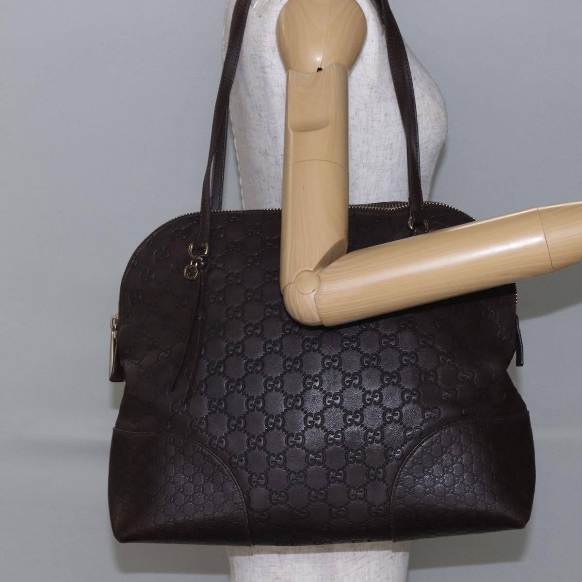 Gucci Bree Dome Tote Guccissima Leather, BROWN, LEATHER, Tote bag