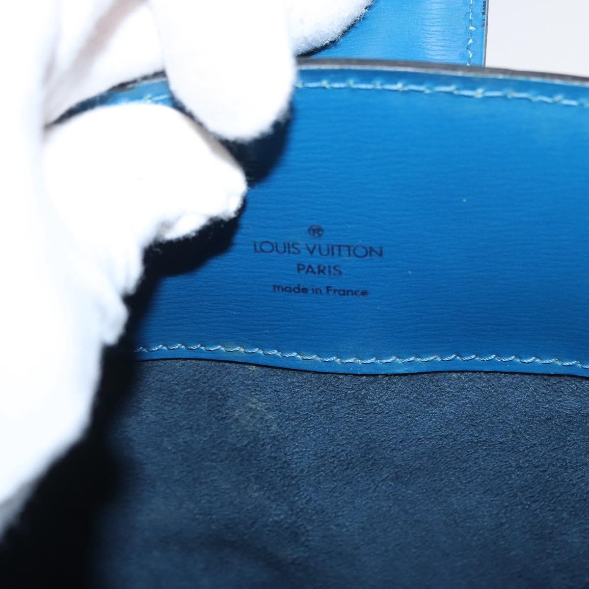 Louis Vuitton Cluny Shoulder Bag Epi Leather, BLUE, LEATHER, Shoulder bag