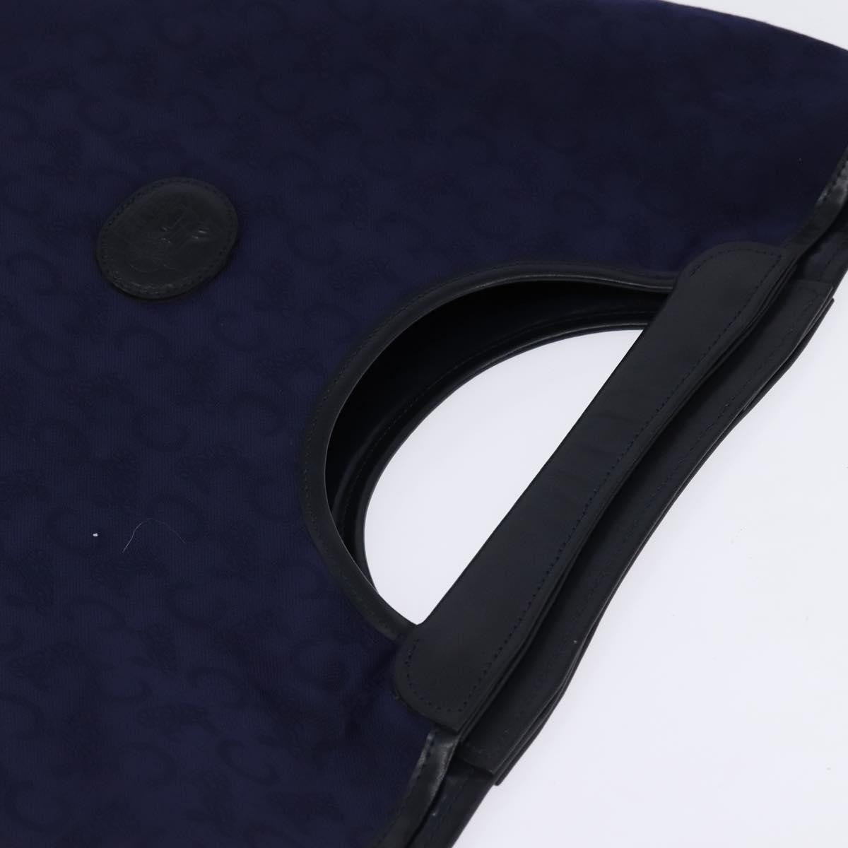 Celine C Sulky Handbag Canvas, NAVY, CANVAS, Handbag