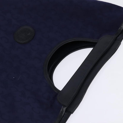 Celine C Sulky Handbag Canvas, NAVY, CANVAS, Handbag