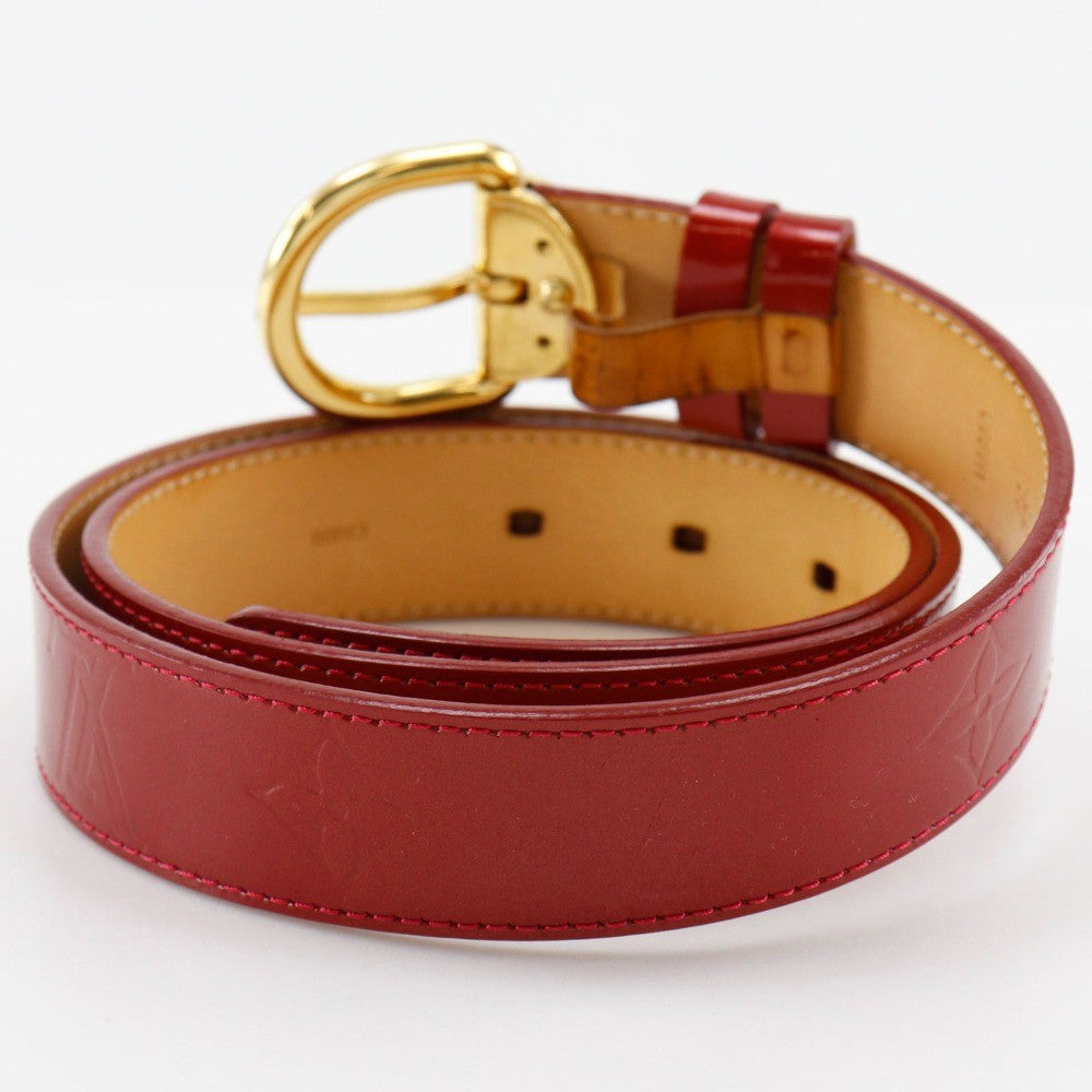 Louis Vuitton Ceinture Belt Monogram Vernis, RED, PATENT_LEATHER, Belts