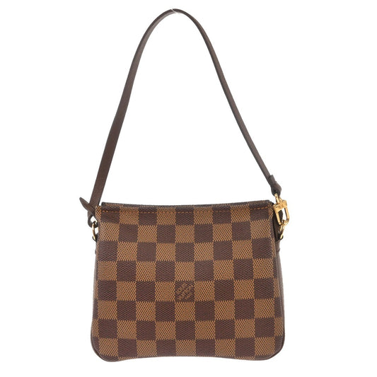 Louis Vuitton Trousse Make Up Bag Damier, Brown, Canvas, Shoulder Bag