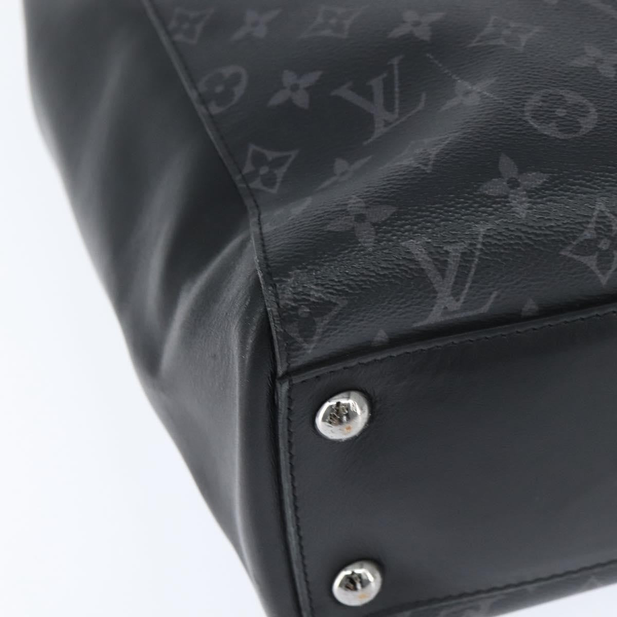 Louis Vuitton Grand Sac Bag Monogram Eclipse Canvas, BLACK, CANVAS, Tote bag