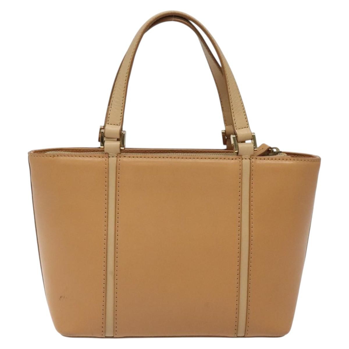 Burberry Vintage Handbag Leather, BEIGE, LEATHER, Handbag
