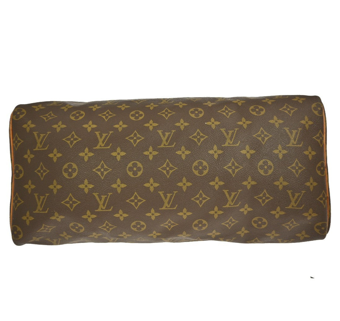 Louis Vuitton Speedy Handbag Monogram Canvas, BROWN, CANVAS, Handbag