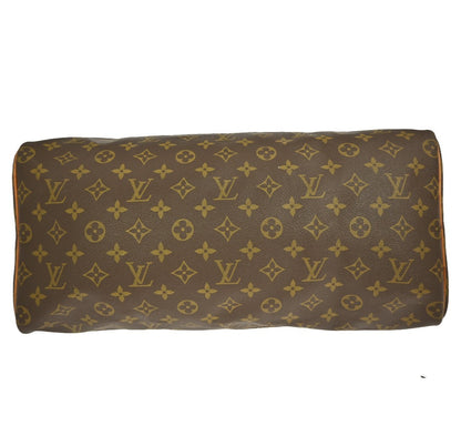 Louis Vuitton Speedy Handbag Monogram Canvas, BROWN, CANVAS, Handbag