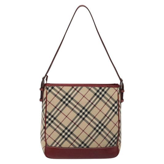 Burberry Nova Check Blue Label Canvas, BEIGE, CANVAS, Shoulder bag