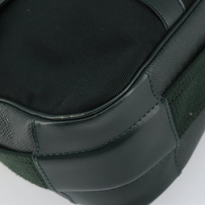 Louis Vuitton Dersou Bag Taiga Leather and Canvas, GREEN, LEATHER, Shoulder bag