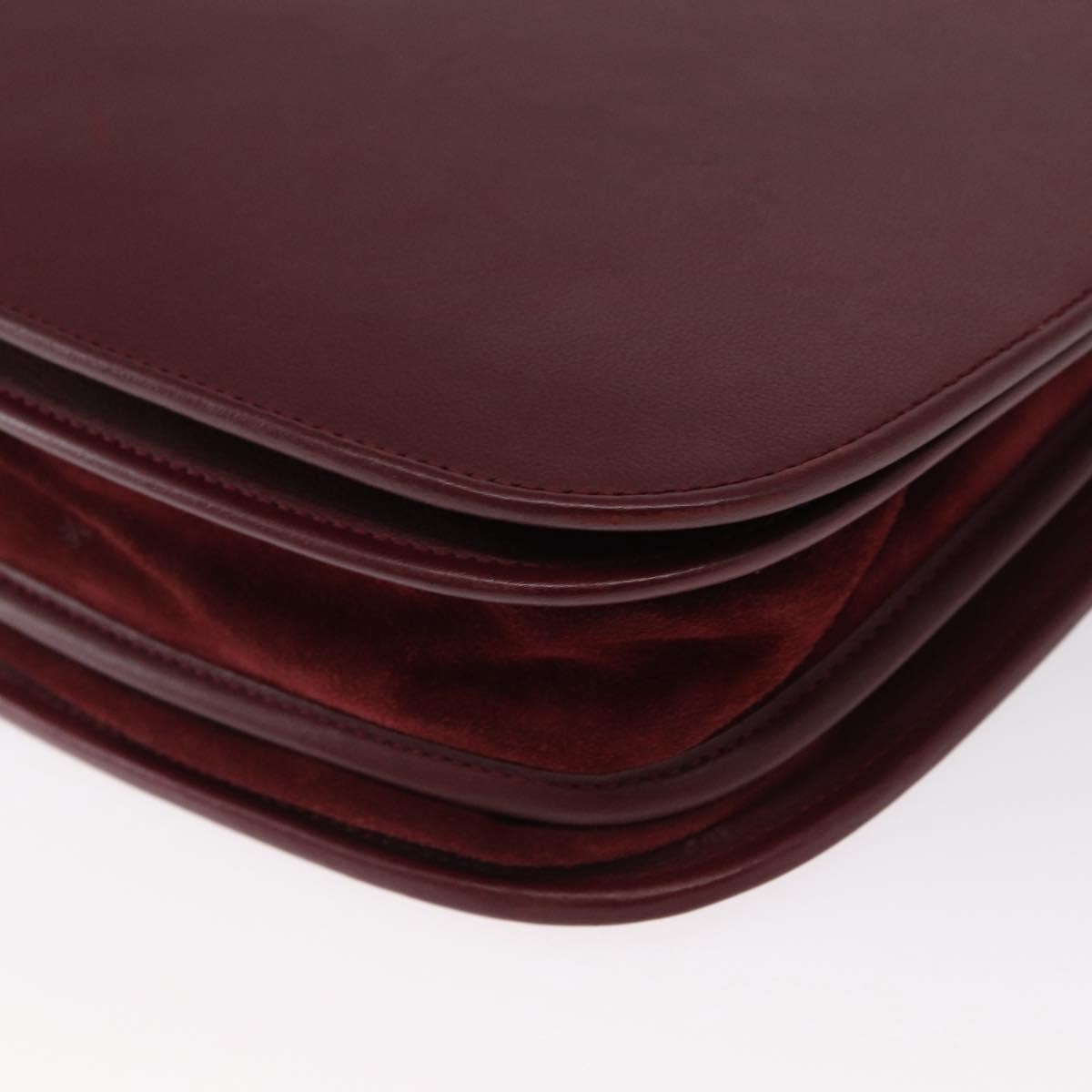 cartier Must de Cartier Shoulder Bag Leather, BURGUNDY, LEATHER, Shoulder bag
