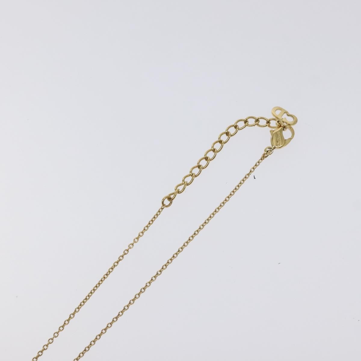 Christian Dior CD Pendant Necklace Gold-plated, GOLD, METAL, Necklace