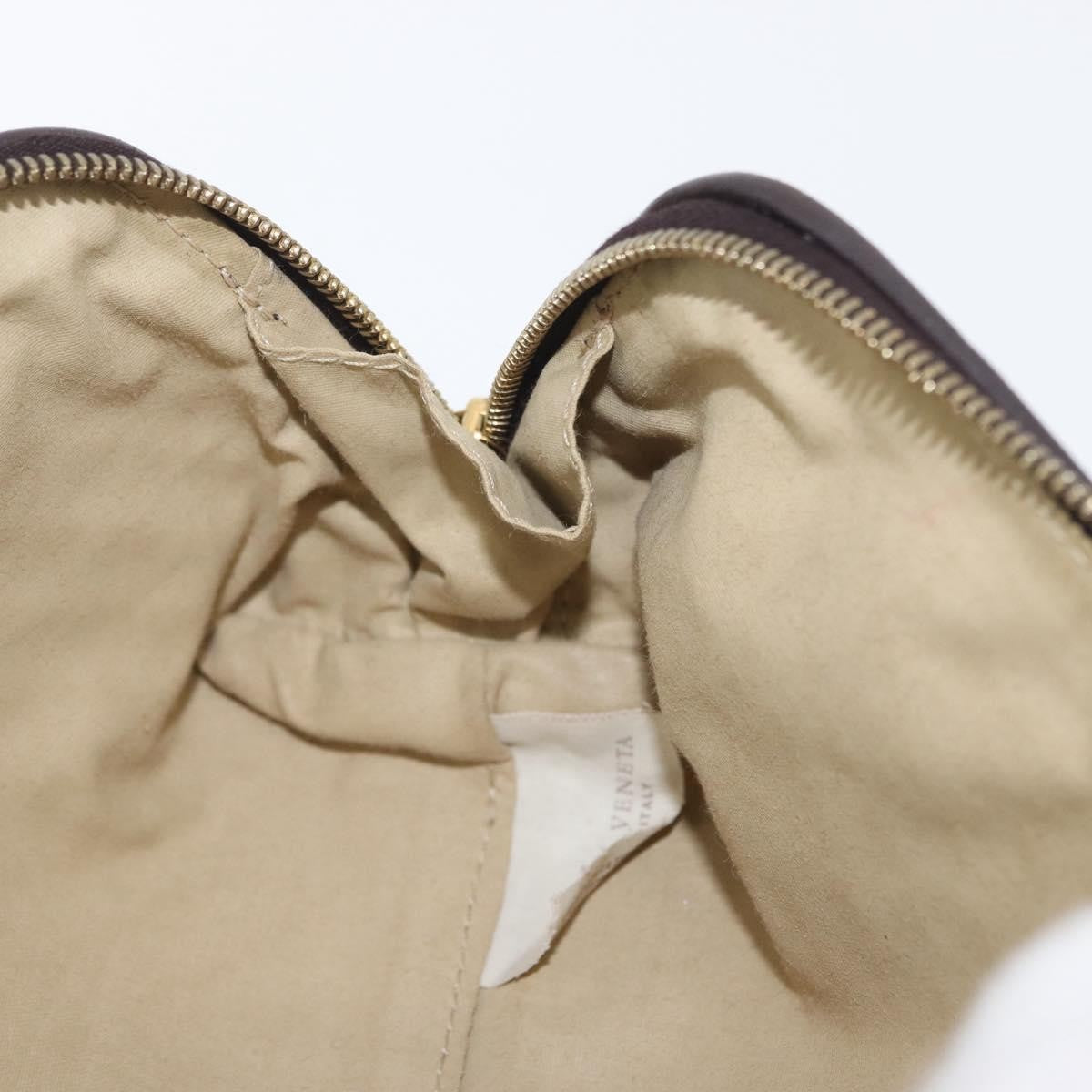 Bottega Veneta Intrecciato Leather, BROWN, LEATHER, Clutche & pouche